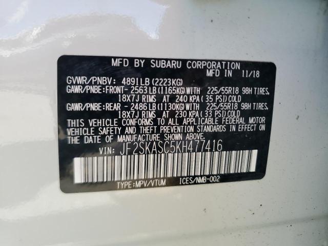 Photo 12 VIN: JF2SKASC5KH477416 - SUBARU FORESTER L 