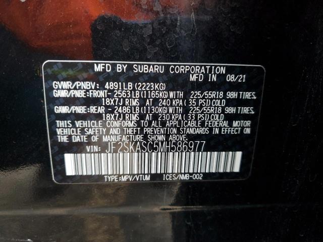 Photo 12 VIN: JF2SKASC5MH586977 - SUBARU FORESTER L 