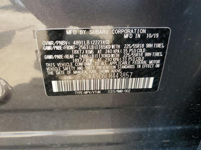 Photo 12 VIN: JF2SKASC6LH443857 - SUBARU FORESTER L 