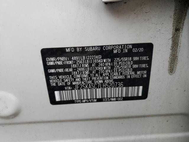 Photo 13 VIN: JF2SKASC7LH520736 - SUBARU FORESTER L 