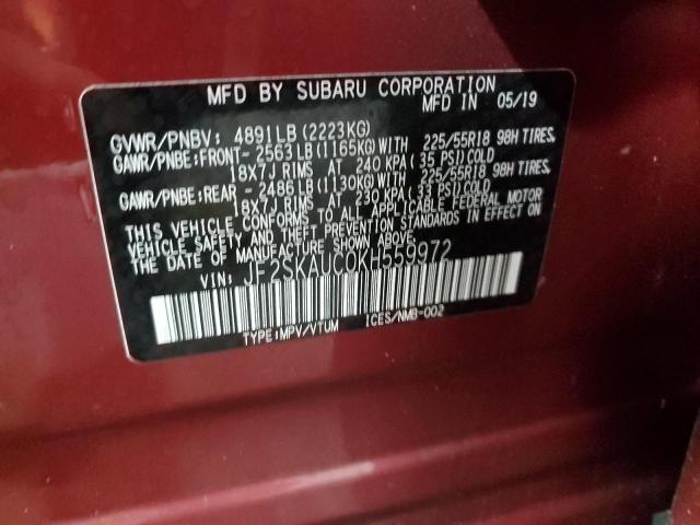 Photo 13 VIN: JF2SKAUC0KH559972 - SUBARU FORESTER L 