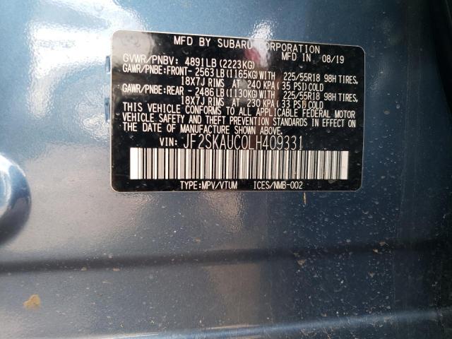 Photo 12 VIN: JF2SKAUC0LH409331 - SUBARU FORESTER 