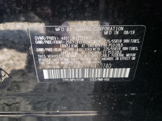 Photo 9 VIN: JF2SKAUC0LH410740 - SUBARU FORESTER L 