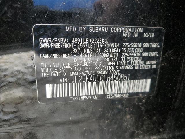 Photo 12 VIN: JF2SKAUC0LH450851 - SUBARU FORESTER L 