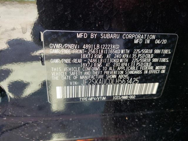 Photo 9 VIN: JF2SKAUC0LH563425 - SUBARU FORESTER L 