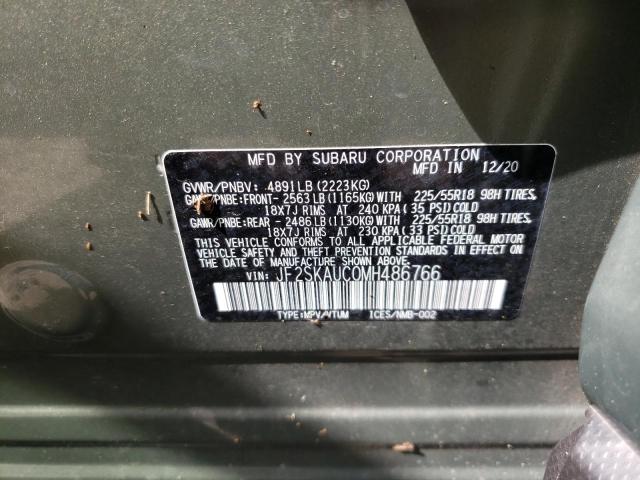 Photo 11 VIN: JF2SKAUC0MH486766 - SUBARU FORESTER L 