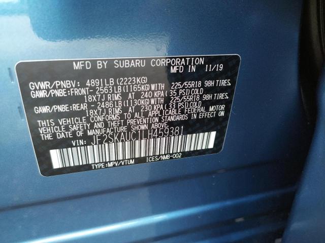 Photo 12 VIN: JF2SKAUC1LH459381 - SUBARU FORESTER 