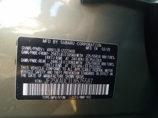 Photo 9 VIN: JF2SKAUC1LH525587 - SUBARU FORESTER L 