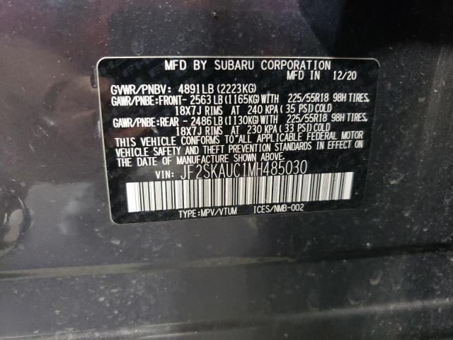 Photo 12 VIN: JF2SKAUC1MH485030 - SUBARU FORESTER L 