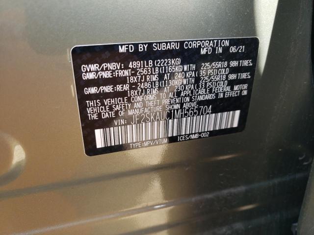 Photo 11 VIN: JF2SKAUC1MH565704 - SUBARU FORESTER L 