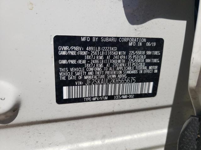 Photo 12 VIN: JF2SKAUC2KH565675 - SUBARU FORESTER 