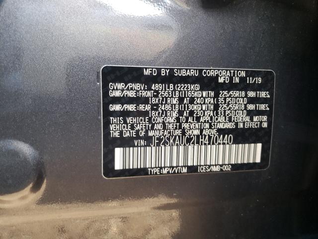 Photo 9 VIN: JF2SKAUC2LH470440 - SUBARU FORESTER L 