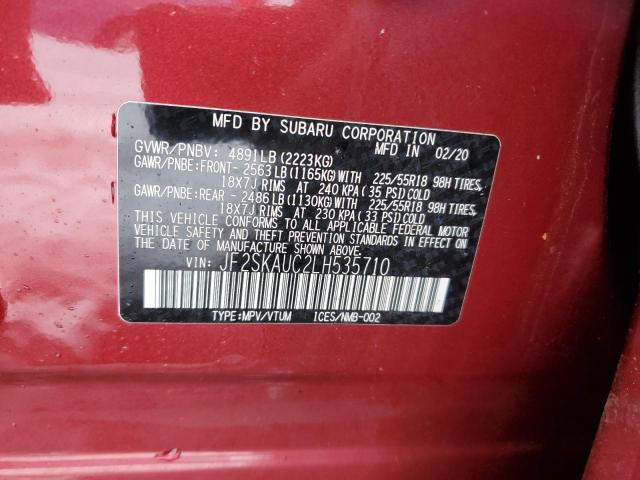 Photo 12 VIN: JF2SKAUC2LH535710 - SUBARU FORESTER 