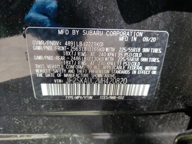 Photo 9 VIN: JF2SKAUC2MH420820 - SUBARU FORESTER L 