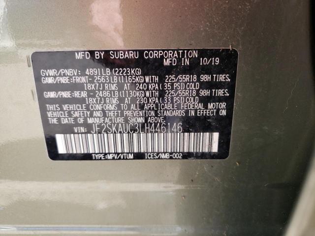 Photo 11 VIN: JF2SKAUC3LH446146 - SUBARU FORESTER 