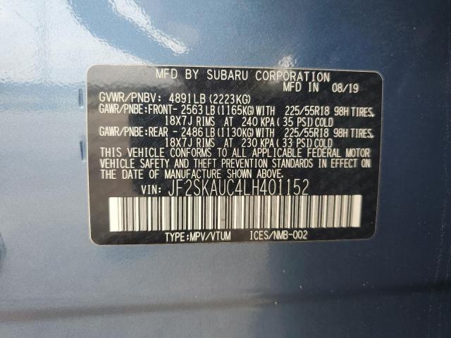 Photo 12 VIN: JF2SKAUC4LH401152 - SUBARU FORESTER L 