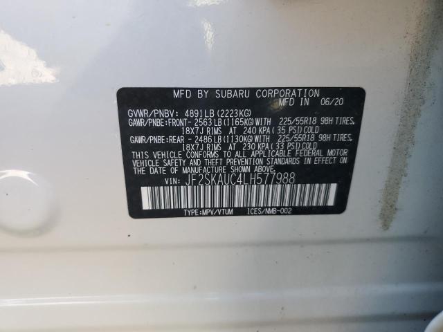 Photo 12 VIN: JF2SKAUC4LH577988 - SUBARU FORESTER L 