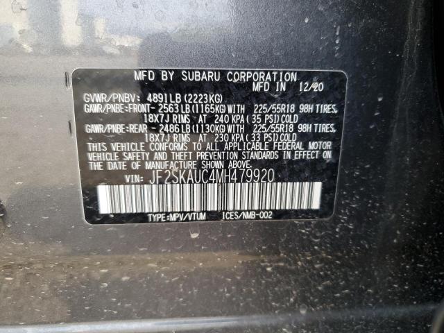 Photo 12 VIN: JF2SKAUC4MH479920 - SUBARU FORESTER L 