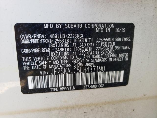 Photo 12 VIN: JF2SKAUC5LH437190 - SUBARU FORESTER L 