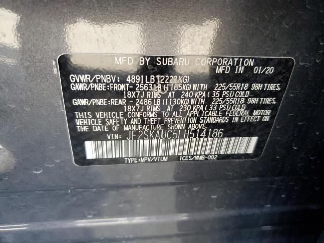 Photo 12 VIN: JF2SKAUC5LH514186 - SUBARU FORESTER L 