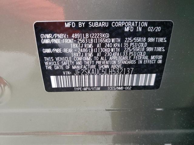 Photo 13 VIN: JF2SKAUC5LH532137 - SUBARU FORESTER 