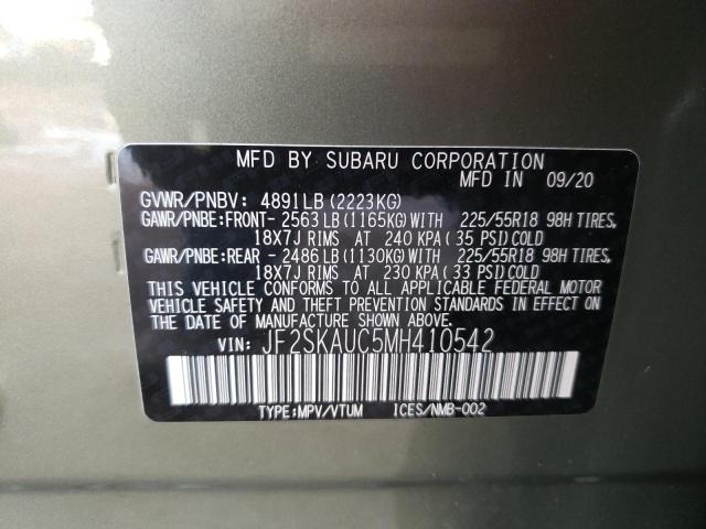 Photo 9 VIN: JF2SKAUC5MH410542 - SUBARU FORESTER L 