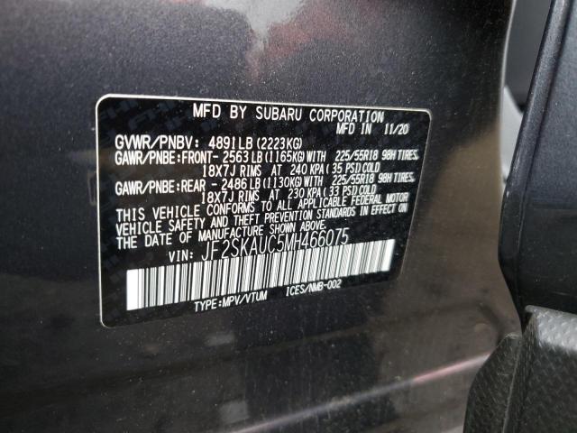 Photo 12 VIN: JF2SKAUC5MH466075 - SUBARU FORESTER 