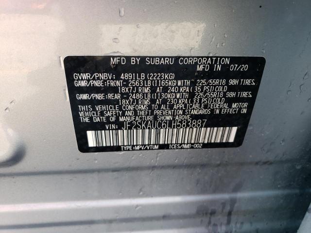 Photo 12 VIN: JF2SKAUC6LH583887 - SUBARU FORESTER L 