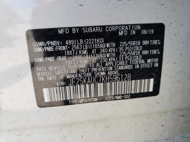 Photo 12 VIN: JF2SKAUC7KH596128 - SUBARU FORESTER L 