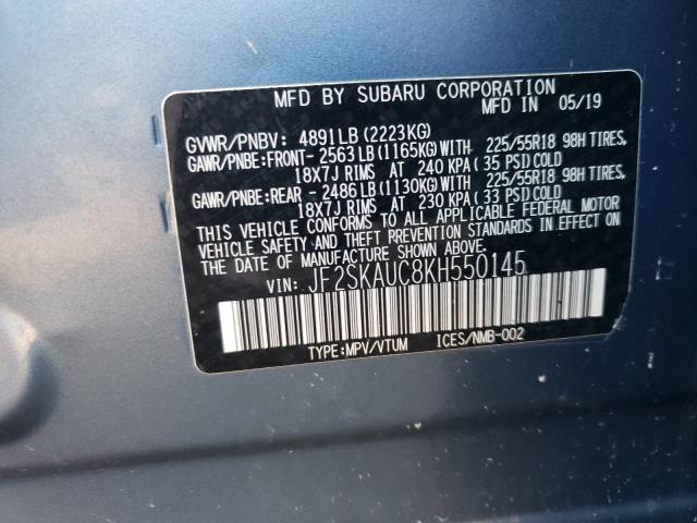 Photo 12 VIN: JF2SKAUC8KH550145 - SUBARU FORESTER L 