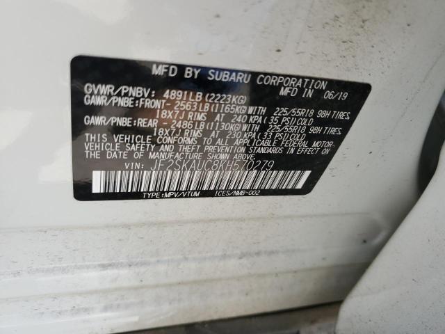 Photo 11 VIN: JF2SKAUC8KH570279 - SUBARU FORESTER 