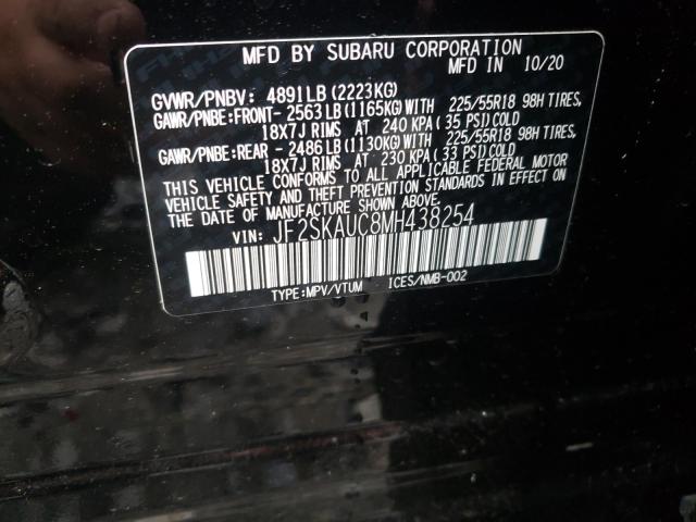 Photo 9 VIN: JF2SKAUC8MH438254 - SUBARU FORESTER L 