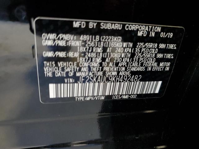 Photo 12 VIN: JF2SKAUC9KH492482 - SUBARU FORESTER L 