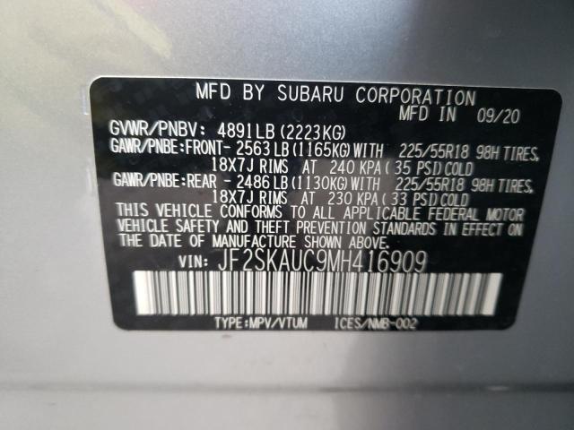 Photo 9 VIN: JF2SKAUC9MH416909 - SUBARU FORESTER L 