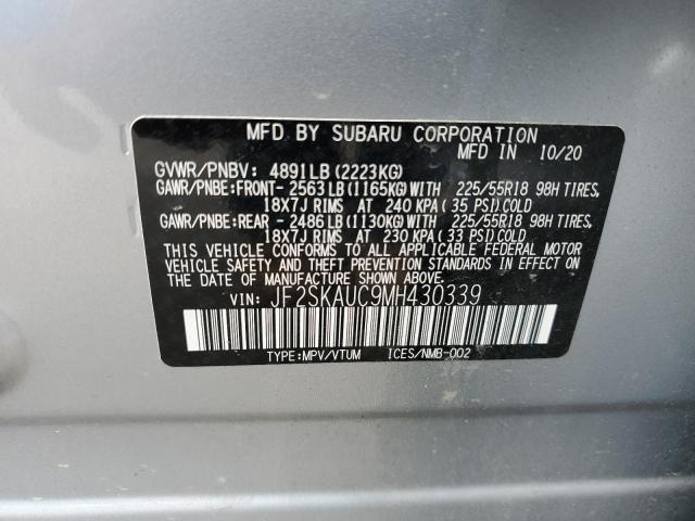 Photo 11 VIN: JF2SKAUC9MH430339 - SUBARU FORESTER L 