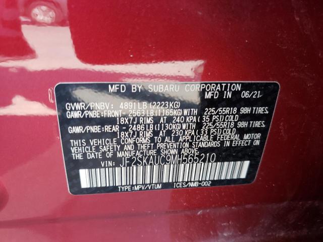 Photo 12 VIN: JF2SKAUC9MH565210 - SUBARU FORESTER 