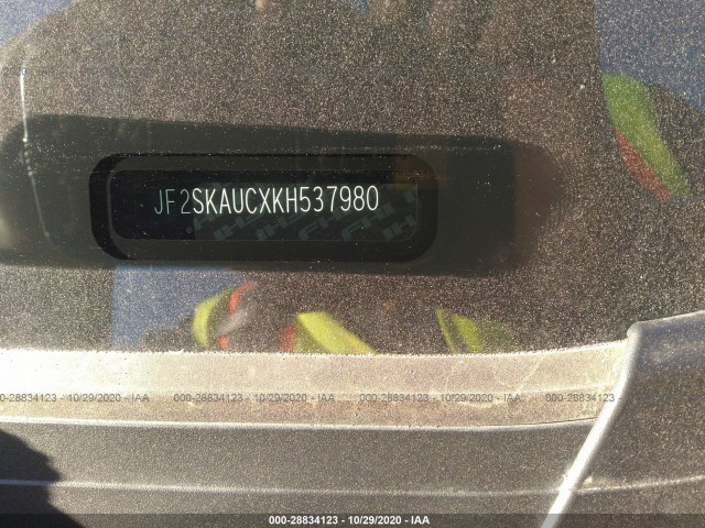 Photo 8 VIN: JF2SKAUCXKH537980 - SUBARU FORESTER 