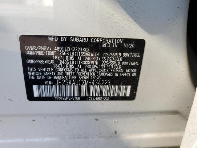 Photo 12 VIN: JF2SKAUCXMH434223 - SUBARU FORESTER L 