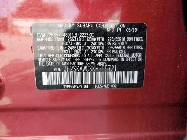 Photo 12 VIN: JF2SKAWC3KH555721 - SUBARU FORESTER T 