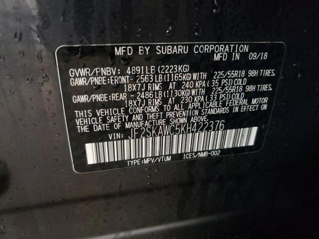 Photo 11 VIN: JF2SKAWC5KH422376 - SUBARU FORESTER T 