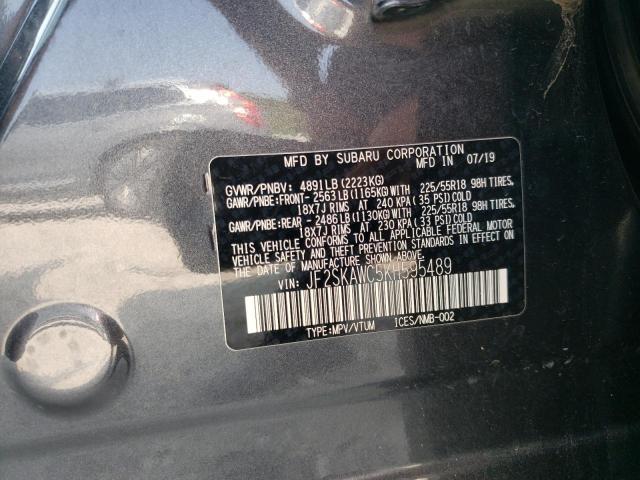 Photo 12 VIN: JF2SKAWC5KH595489 - SUBARU FORESTER T 