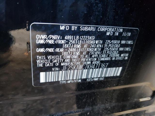 Photo 9 VIN: JF2SKAWC7KH471367 - SUBARU FORESTER T 