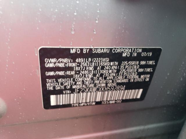 Photo 11 VIN: JF2SKAWCXKH592894 - SUBARU FORESTER T 