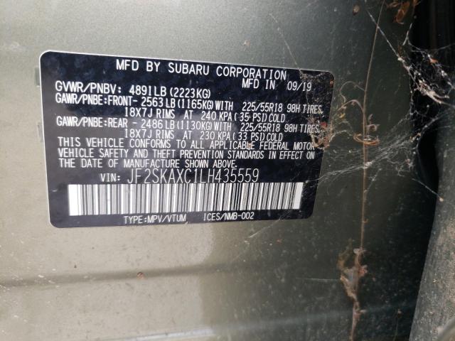 Photo 12 VIN: JF2SKAXC1LH435559 - SUBARU FORESTER T 