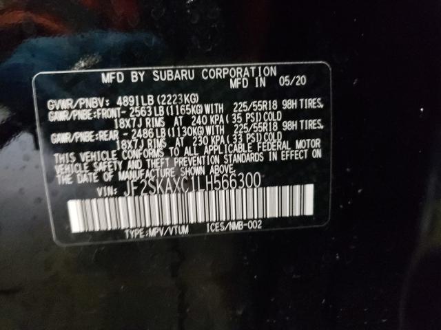 Photo 9 VIN: JF2SKAXC1LH566300 - SUBARU FORESTER T 