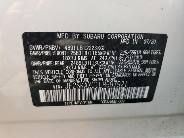 Photo 12 VIN: JF2SKAXC1LH597921 - SUBARU FORESTER T 