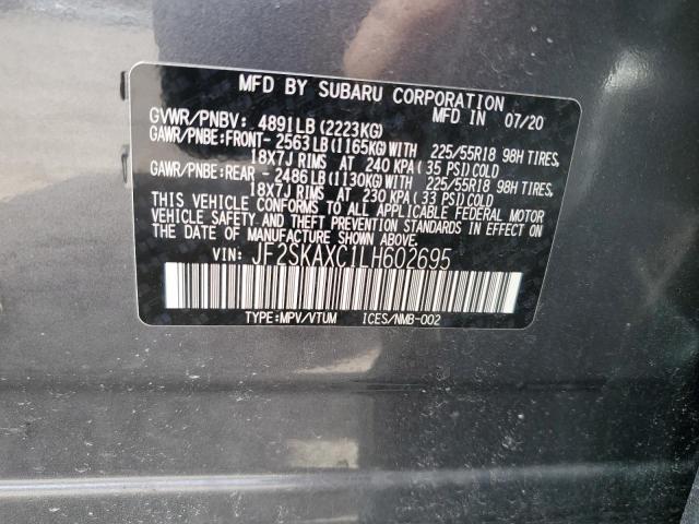 Photo 12 VIN: JF2SKAXC1LH602695 - SUBARU FORESTER T 