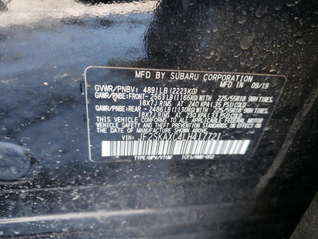 Photo 9 VIN: JF2SKAXC4LH417721 - SUBARU FORESTER 