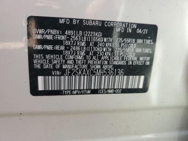 Photo 13 VIN: JF2SKAXC5MH536136 - SUBARU FORESTER 