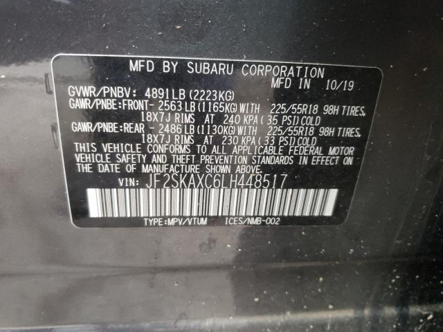 Photo 9 VIN: JF2SKAXC6LH448517 - SUBARU FORESTER 